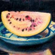 山本鼎《西瓜》1938年頃の作品