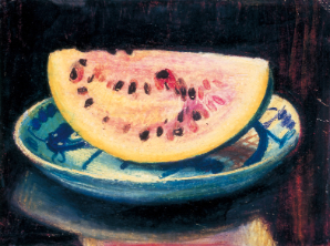 山本鼎《西瓜》1938年頃の作品